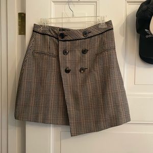 Zara plaid skirt